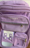 史努比（SNOOPY）小学生书包轻便儿童护脊减负双肩包痛包 一到三年级 紫色小号 实拍图