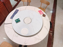 富得莱 饭菜保温板 加热菜板 暖菜板2025新款 圆形家用智能多功能带火锅电磁炉 自动恒温餐桌旋转盘神器 触控白100cm电动旋转电磁炉火锅 实拍图