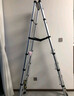 正优（UPERFECT） 伸缩梯多功能梯子家用工程铝合金折叠人字梯升降升缩直梯小楼梯 免安装】人字1.8米（适用3.3米 实拍图