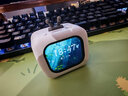 品士电子宠物歌词闹钟蓝牙音箱无线音响触屏多功能桌搭摆件迷你低音炮小电视 【白色】触摸屏+歌词显示+打电话闹钟+日历天气计算器 实拍图