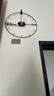 普朵钟饰 HOME DECOR钟表挂钟客厅2025新款网红大气时尚现代简约创意挂墙装饰时钟极简 黑色：50*58cm 实拍图