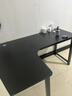 久丞家具转角电脑桌学生家用书桌双人书架一体组合桌卧室拐角L型电竞桌子 【加厚16mm桌面】黑色左转角 140x100x74cm 实拍图