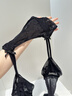 浪莎吊带丝袜女2双性感情趣诱惑开裆长筒袜蕾丝镂空连裤袜 实拍图