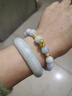 咏生缘天然a货翡翠玉珠子散珠批发diy手工编织冰种玉珠手链项链绳 9~10mm青白【22颗/单圈手串】新升级老坑老料 实拍图