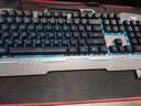 狼蛛（AULA）真机械手感键盘鼠标套装有线背光键盘电竞游戏专用笔记本台式电脑办公键鼠耳机三件套 金属灰【单键盘】冰蓝光 实拍图