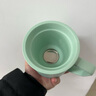 叁旬（sanxun） 知行陶瓷泡茶马克杯带盖过滤水杯女男办公室茶水分离杯子定制 知行马克杯【湖兰釉】 实拍图