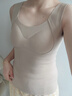 猫人【羊绒蚕丝】10A抑菌防螨双面磨绒保暖背心女带胸垫保暖上衣 实拍图