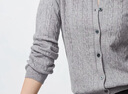 优衣库女装纽花圆领针织开衫/毛衣外套空调衫通勤秋冬新款481477 03 灰色 3XL 实拍图