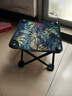 爆品椅子板凳小椅子户外钓椅马扎钓鱼便捷多功能超轻四角凳子马扎 户外小马扎-枫叶蓝色 实拍图