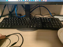B.FRIENDit 超薄静音键盘 巧克力键盘 有线USB剪刀脚薄膜键盘 台式电脑笔记本外接家用多媒体游戏办公键盘 黑色【配立体键盘膜】 实拍图