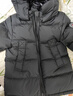 保姆鹅  【风墙】儿童羽绒服宝宝中长款护脸加厚外套保暖童装[NG2664] 炭黑 110 实拍图