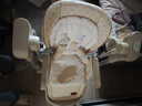 小主早安（BeBeMorning）宝宝餐椅电动摇摇椅二合一婴儿儿童哄睡便携餐桌椅子 旗舰卡其色 实拍图
