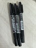 斑马牌（ZEBRA）YYTS5黑色油性记号笔粗细双头速干笔学生美术绘图画勾线签字笔高颜值办公文具 3支 实拍图