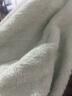 无印良品法兰绒毛毯空调毯加厚双面午睡盖毯床单绒毯150x200cm果绿 实拍图