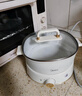美的（Midea）电煮锅 电火锅 泡面锅 宿舍小火锅 蒸煮一体电蒸锅 多功能涮肉电煮锅火锅锅 3L 配带蒸笼 HGE2511 实拍图
