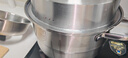 炊大皇304不锈钢双层蒸锅家用复合底汤锅蒸馒头包子可视可立高拱盖26cm 实拍图