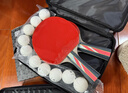 京东京造 马啸三星乒乓球拍双拍2只装横直对拍训练套装双面反胶3星 横直板 实拍图
