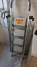 肯泰梯子家用折叠人字梯多功能晾衣架两用铝合金室内楼梯工程梯Q6-YB4 实拍图