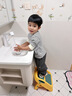 奔麦 儿童垫脚凳折叠防滑宝宝洗手台阶梯婴幼儿洗漱凳马桶踩脚凳子 洛比黄【稳固加厚 稳坐稳站】 实拍图