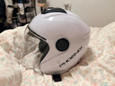 凤凰（Phoenix）新国标A类3C认证电动车摩托车头盔双镜片防雾防风保暖亮白 男女四季通用电瓶车3/4半盔冬季安全帽 实拍图