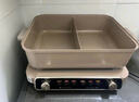 美的（Midea）电火锅鸳鸯锅火锅专用锅多功能锅料理烤肉锅分体式多功能一体电锅0氟钛陶电煮锅HGS352866S 实拍图