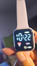 其他品牌高颜值LED手表时尚方形学生科技感超强夜光数字个性运动 白色 实拍图