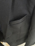 罗蒙（ROMON）西服男士小西装外套职业正装修身休闲伴郎服 黑色L 实拍图