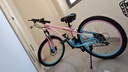 永久山地自行车成人山地车学生铝合金变速油碟刹内走线男女士单车赛车 辐条/炫彩粉【京仓发货 加厚车座】 24寸【适合：140-170cm】 24速【定位变速器】 实拍图