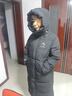 鸭鸭（YAYA）王一博同款极寒泡芙羽绒服女士长款过膝加厚户外情侣东北防寒外套 青光黑色 S /165 实拍图