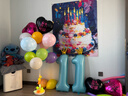 多美忆生日场景布置男女孩生日气球装饰儿童生日快乐烟花挂布套装 实拍图