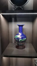 傲世景德镇陶瓷器新中式花瓶工艺品客厅摆件酒柜玄关茶室博古架装饰品 景泰蓝清荷赏瓶+底座 实拍图