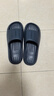 洁丽雅拖鞋女夏季室内家居家用浴室洗澡防滑防臭EVA情侣静音凉拖鞋男夏 黑色【1.0性价比 |  推荐款 】 44-45 （适合43-44码） 实拍图