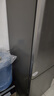 海尔（Haier）「真省电」165L两门小冰箱一级能效风冷无霜黑金净化灰色HC2-165WGHC2E9S9国家补贴 实拍图