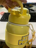 格非尔蛋仔派对儿童保温杯男孩上学专用小学生幼儿园女宝宝双饮吸管水杯 蛋小黄【一盖双饮 带背带】 620ml 实拍图