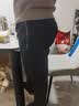 罗蒙（ROMON）休闲裤男士冬季时尚商务保暖加绒纯色长裤子男装2380黑色直筒5XL 实拍图