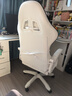 科润电竞椅男电脑椅子家用舒适久坐办公可躺宿舍人体工学升降游戏座椅 菱纹猫抓皮乳胶款-冰川白-3级气杆-170°可躺 120-155度(含) 联动扶手 尼龙脚 实拍图