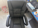 STARSPACE 电脑椅家用办公椅人体工学椅会议椅老板椅久坐皮椅黑色92175H 实拍图