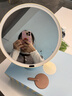 MUID化妆镜带灯LED智能红外感应美妆镜梳妆镜台式镜圣诞节礼物送女友 实拍图