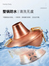 隆顺铜艺 铜火锅紫铜电炭两用插电木碳火锅家用加厚老北京涮肉铜锅火锅 6-8人鸳鸯锅【加厚防水】 34cm 实拍图