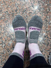 ALPINT MOUNTAIN埃尔蒙特户外徒步袜女款专业登山袜CoolMax袜中筒速干透气运动袜 实拍图