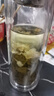高硼硅双层玻璃杯大容量泡茶杯茶水分离安全无毒隔热杯车载水杯商 显温盖350ml直筒杯 实拍图