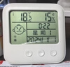 德力西电气（DELIXI ELECTRIC）家用室内温度计带笑脸婴儿房闹钟计时电子数显温湿度计温度表 实拍图