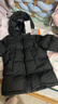 保姆鹅  【风墙】儿童羽绒服宝宝中长款护脸加厚外套保暖童装[NG2664] 炭黑 100 实拍图