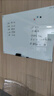 得力120*90cm悬挂玻璃白板写字板办公会议看板可擦写黑板家用教学儿童画板业绩展示板挂式磁性钢化玻璃 实拍图