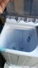 奥克斯（AUX）洗+脱13公斤洗衣机大容量半自动洗衣机宿舍家用双缸小型波轮双桶洗衣机迷你洗脱一体 黑色（洗涤10KG+脱水6.5KG） 实拍图