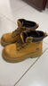 骆驼（CAMEL）【山丘3.0】翻盖工装靴轻量增高经典马丁靴 L25W076017 土黄 37 实拍图