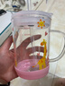 富光玻璃杯家用儿童牛奶杯子带刻度吸管水杯 宝宝冲泡奶粉杯带把手 实拍图