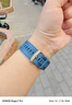 Smorss适用华为手表GT7/GT6/Pro/GT5表带watch5/GT4/3Pro同款托帕蓝尼龙硅胶表带oppowatch4/3/X编织带 实拍图