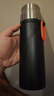 京东京造 保温杯 男士女户外大容量闷茶焖泡水杯子 316不锈钢黑色500ml 实拍图