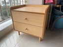 木匠印记 床头柜升级实木生态板带抽屉收纳柜储物型简斗柜小床边柜子 特惠【实木款】樱桃木色30*40*51 实拍图